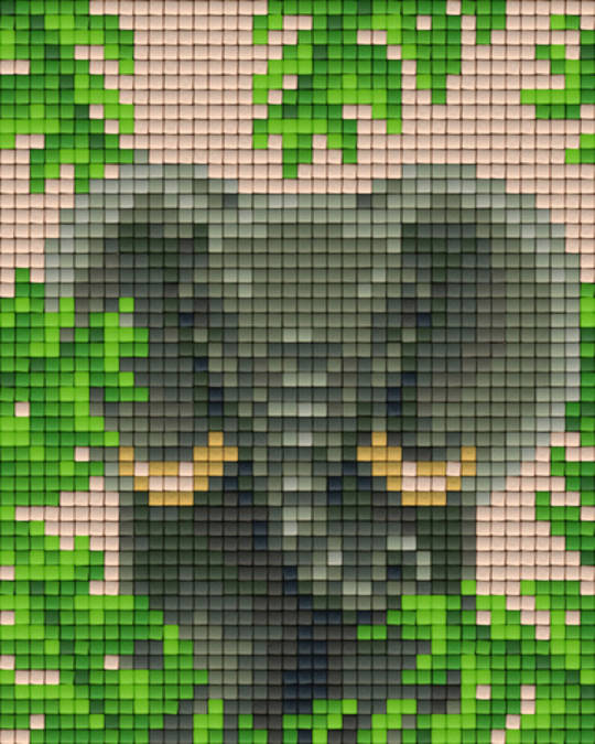 Elephant One [1] Baseplate PixelHobby Mini-mosaic Art Kits